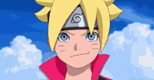 a close up of a cartoon character with a g on his headband