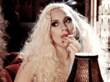 Lady Gaga Smoke GIF - Lady Gaga Smoke Cigarette GIFs