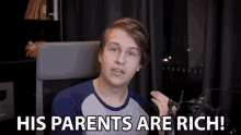 his parents are rich they got money inherited money slazo
