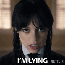 Im Lying Wednesday Addams GIF - Im Lying Wednesday Addams Jenna Ortega GIFs