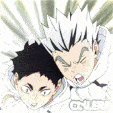 a picture of two anime characters with a caption that says general