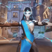 Mercy Offers a Hand Overwatch GIF Meme Template