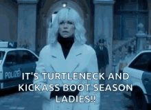 Atomic Blonde Kickass Turtleneck GIF - Atomic Blonde Kickass Turtleneck Boots GIFs