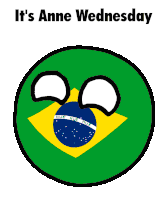 Anne Wednesday Brazil Sticker - Anne Wednesday Brazil Brazilball Stickers