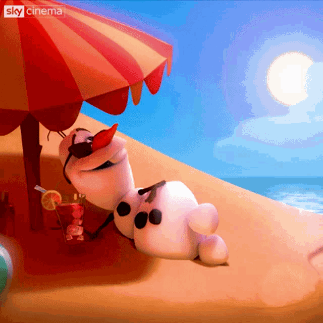Olaf Frozen GIF - Olaf Frozen Chilling GIFs