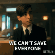We Cant Save Everyone Number Five GIF - We Cant Save Everyone Number Five Aidan Gallagher GIFs