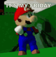 Mario Friday Mario GIF - Mario Friday Mario Friday GIFs