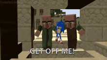 Get Off Me Sonic GIF - Get Off Me Sonic Villagers GIFs