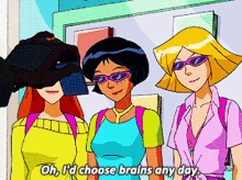 Totally Spies Sam GIF - Totally Spies Sam Oh Id Choose Brains Any Day GIFs