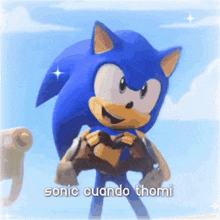 a picture of sonic the hedgehog making a heart shape with his hands