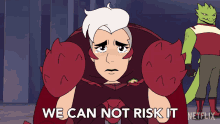 We Can Not Risk It Scorpia GIF - We Can Not Risk It Scorpia Lauren Ash GIFs
