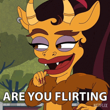 Are You Flirting With Me Hormone Monstress Megan GIF - Are You Flirting With Me Hormone Monstress Megan Big Mouth GIFs