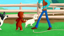 escaping curious george curious george go west go wild running away lamb