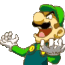 Luigi Luigi Evil Sticker - Luigi Luigi Evil Luigi Laughing Stickers