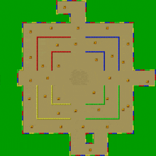 Snes Battle Course 1 Map GIF - Snes Battle Course 1 Map Mario Kart GIFs