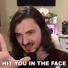 Hit You In The Face Aaron Brown GIF - Hit You In The Face Aaron Brown Bionicpig GIFs