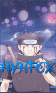 a picture of a man with a bandana on his head and the word hyafox on the bottom