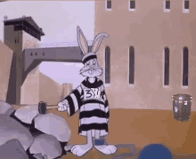 Bugs Bunny Prisoner GIF - Bugs Bunny Prisoner Working GIFs
