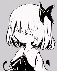 a drawing of a girl with red eyes and a crown on her head