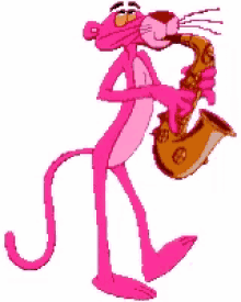 Pink Panther Saxophone GIF - Pink Panther Saxophone Pinky GIFs