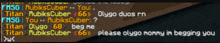a screenshot of a video game with the words please olygo nomy in begging you at the bottom