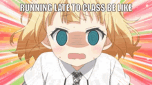 anime lateto class running