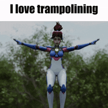 Dva Loves Trampolining I Love Trampolining GIF - Dva Loves Trampolining I Love Trampolining GIFs