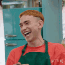 Laughing Olly Alexander GIF - Laughing Olly Alexander The Great British Baking Show Holidays GIFs