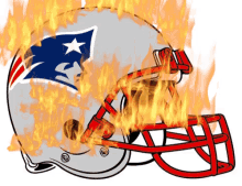 superbowl football patriots falcons burn