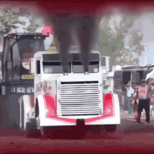 truck drag race explode head