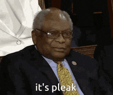 a man in a suit and tie says it 's pleak