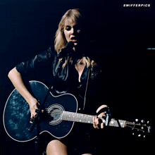 Swifferpics Taylor Swift GIF - Swifferpics Taylor Swift Playing Guitar GIFs