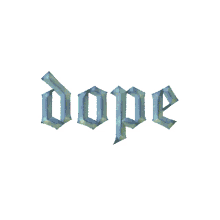 dope pope text words