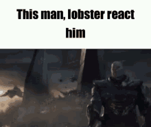 lobster react him lobster react thanos