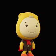 a cartoon character with a cape and the words well done behind him
