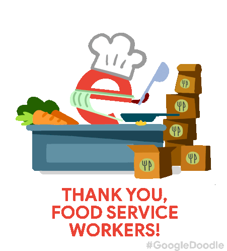 Thank You Food Service Workers Essential Employee Sticker - Thank You Food Service Workers Essential Employee Chef Stickers