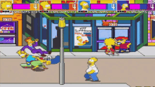 Beat Em Up The Simpsons Arcade Game GIF