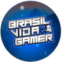a blue circle with the words brasil vida gamer written on it