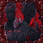 a drawing of a man and a woman with the words sao ydai chop written on it