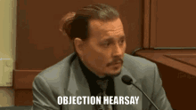 Johnny Depp Court GIF - Johnny Depp Court Objection GIFs