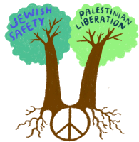 Jewish Safety Palestinian Liberation Sticker - Jewish Safety Palestinian Liberation Peace Stickers