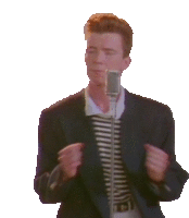 Never Gonna Give You Up Rickroll - Rick Astley | Sticker