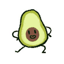 avocado dance happy