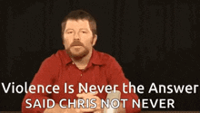 Violence Is Never The Answer Wrong GIF - Violence Is Never The Answer Wrong Peace GIFs