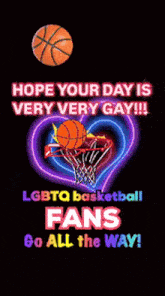a poster that says hope your day is very gay
