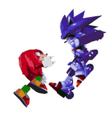 Metal Knuckles Vs Mecha Knuckles  Sonic, Sonic adventure, Sonic