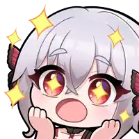 a cartoon drawing of a girl with a surprised expression on her face