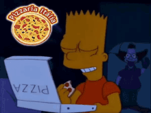 Pizza Bart GIF - Pizza Bart The Simpsons GIFs