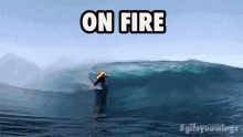 On Fire Bruh GIF - On Fire Bruh Surfs Out GIFs