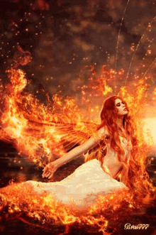 Woman On Flames GIFs | Tenor